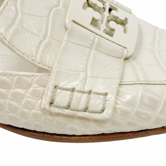 Tory Burch Georgia Loafer Mule Soft Croc Emboss - Picture 12 of 14